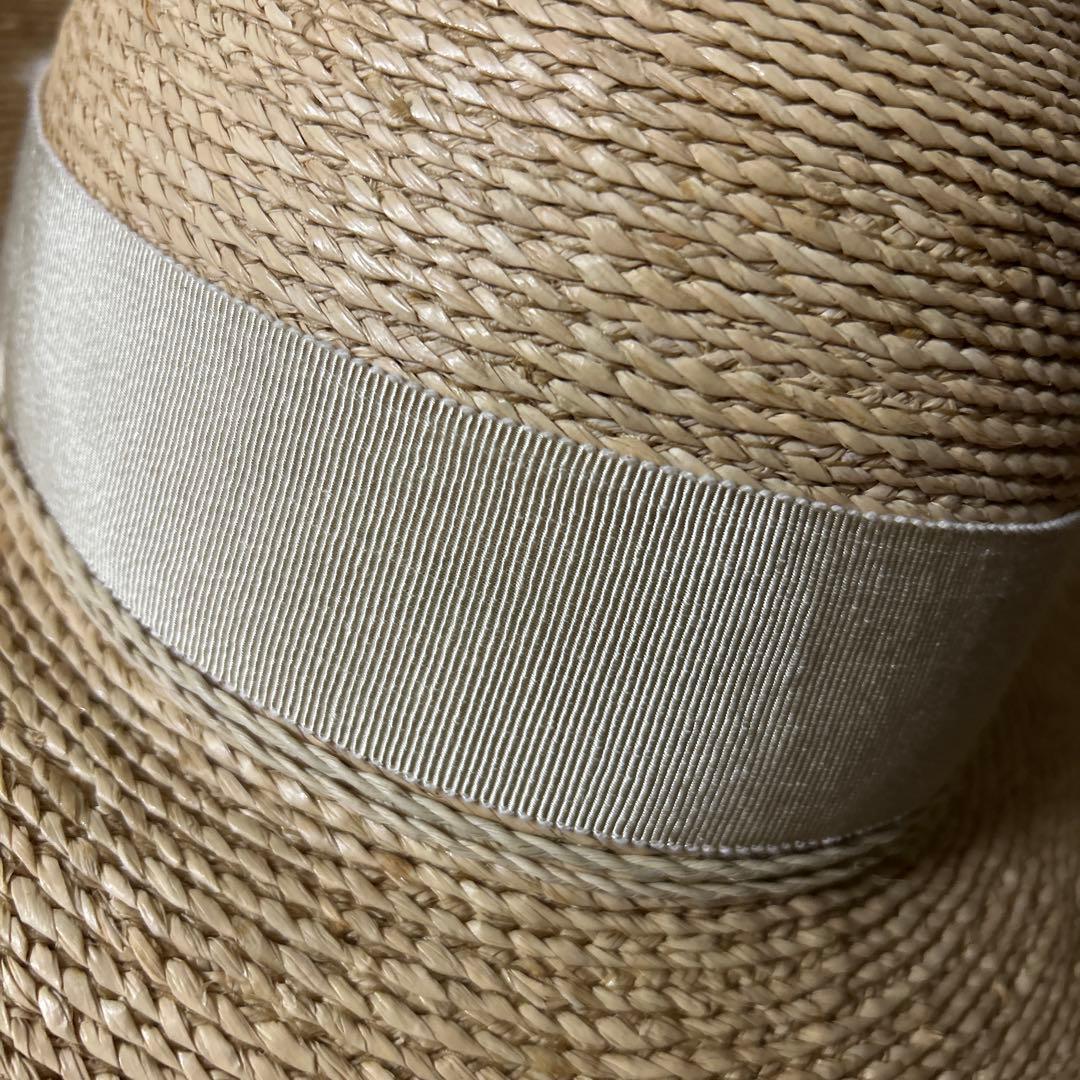 ✨美品✨ヘレンカミンスキー　麦わら帽子　リボン付　ラフィアハット