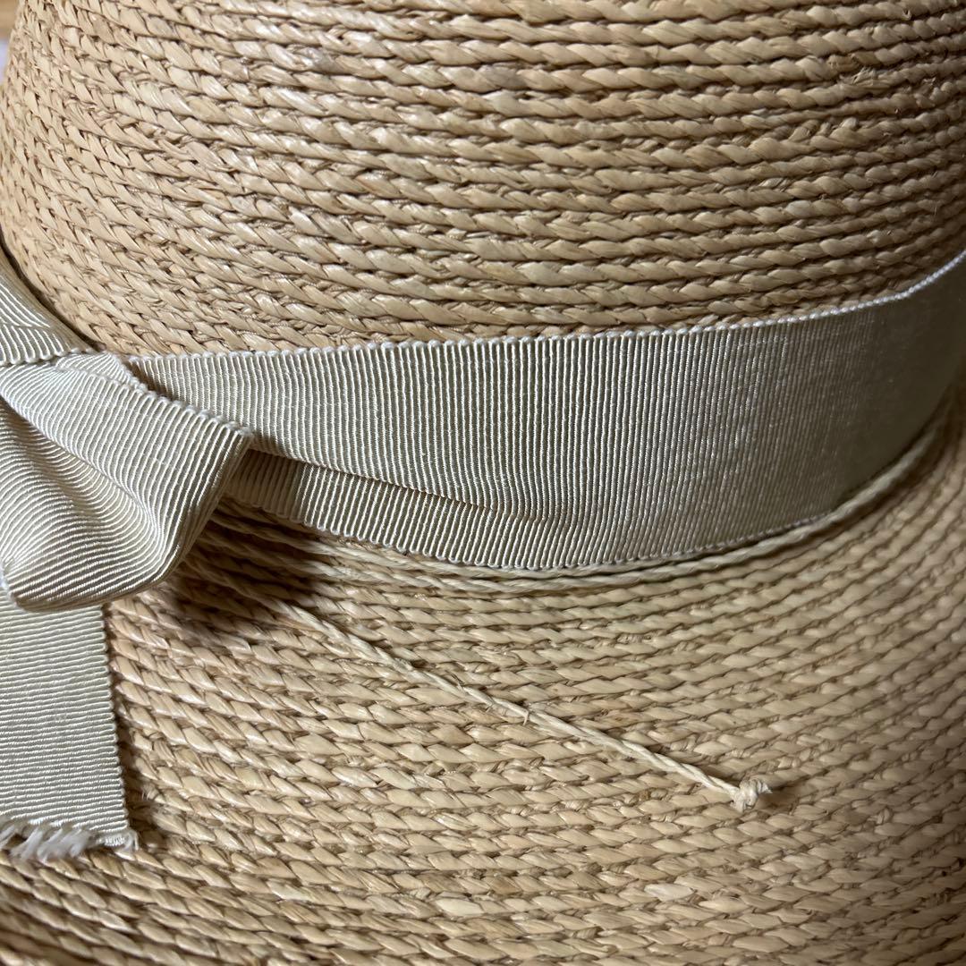 ✨美品✨ヘレンカミンスキー　麦わら帽子　リボン付　ラフィアハット