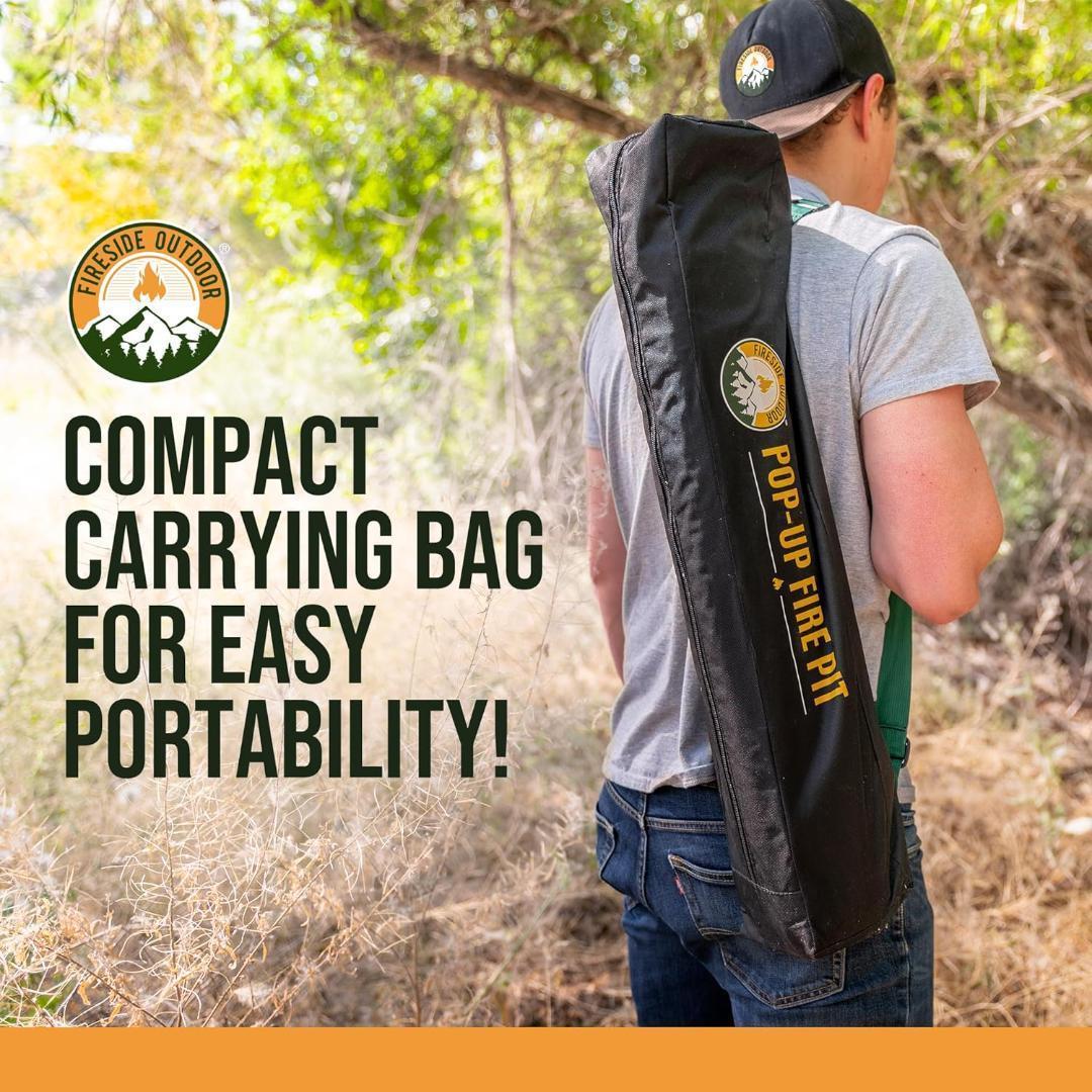ファイヤーサイドアウトドア 焚き火台 ポップアップピット 収納ケース付き