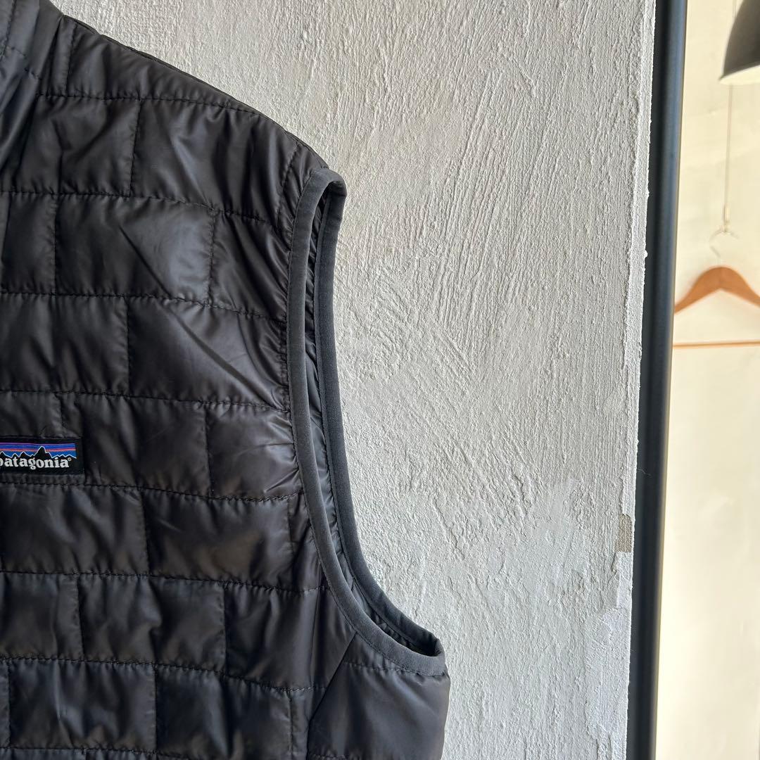 美品 patagonia ナノパフ ベスト グレー キルティング L