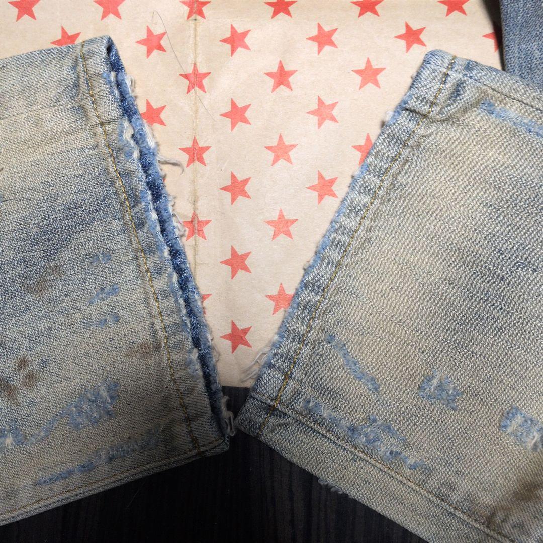 レア未使用タグ付きDenim&Supply ダメージ加工デニム