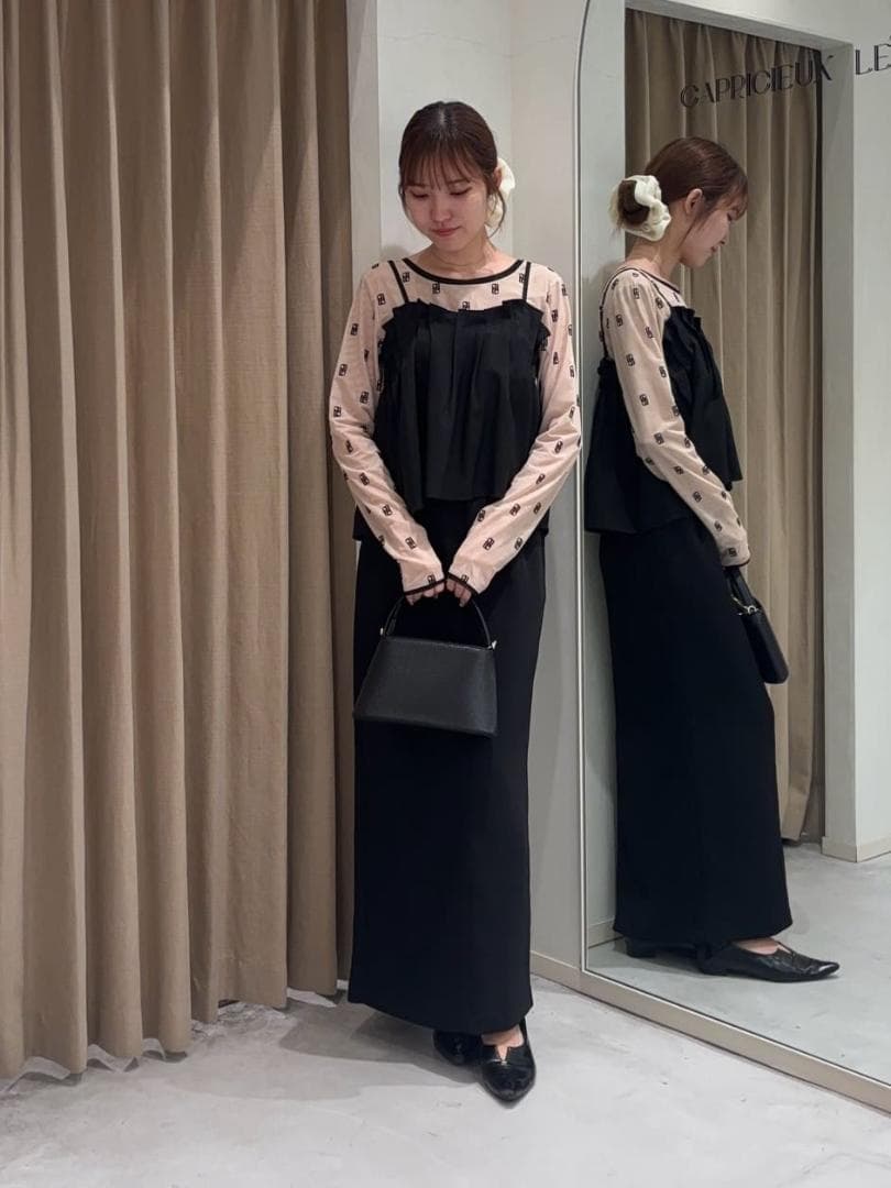 新品 CAPRICIEUX LE'MAGE オールシーズン◎ タックフレアキャミ