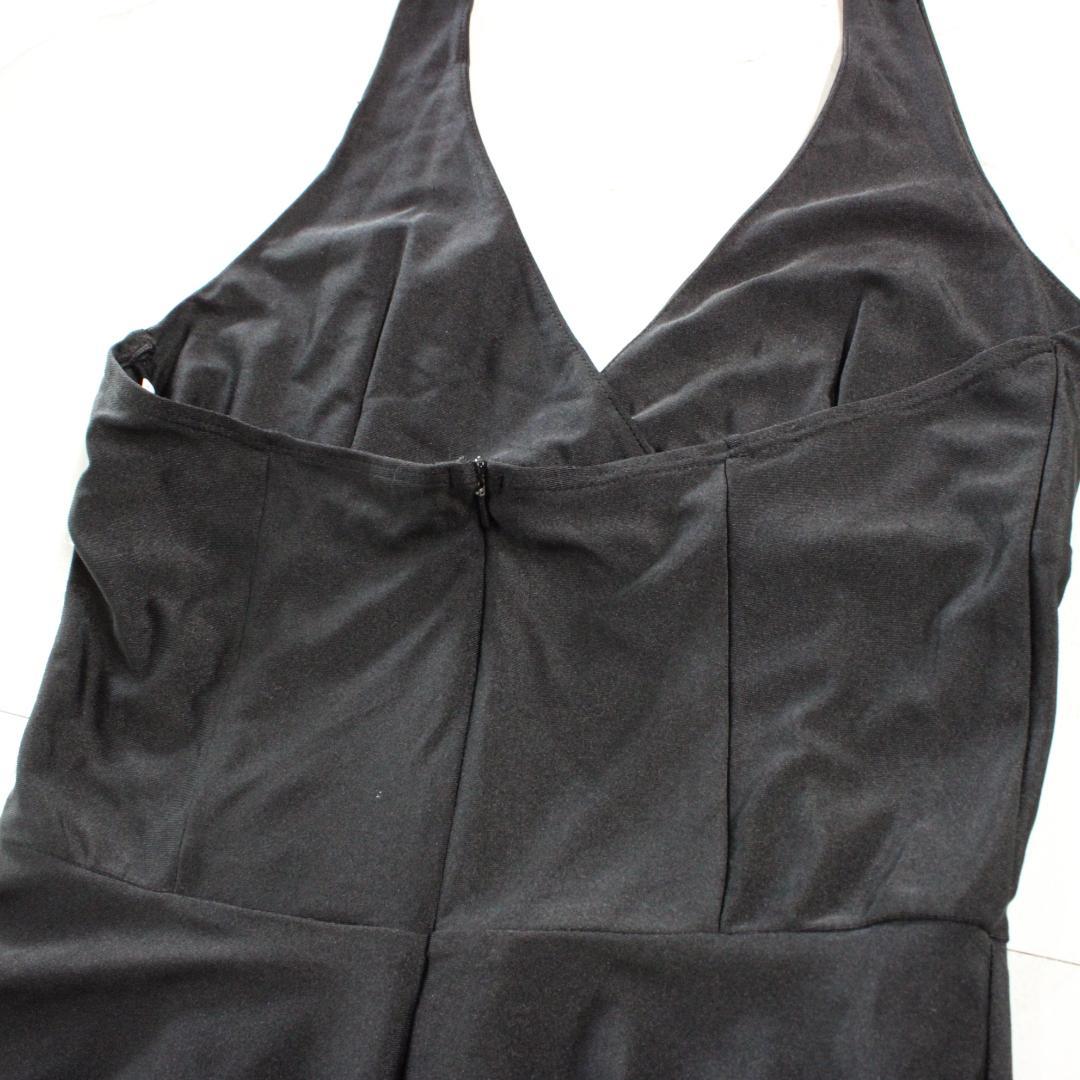 【美品 社交ダンス衣装】ワンピース ドレス ICHIOKU 黒 無地 かわいい