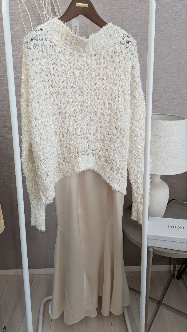 美品☆アニュアンス☆ニットレイヤードキャミワンピース☆Sサイズ