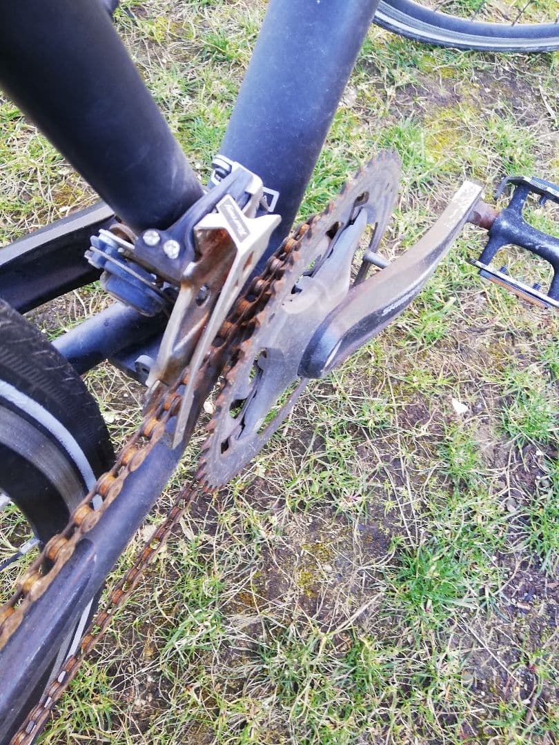 【引取限定】FUJI　ロードバイク　空気入付