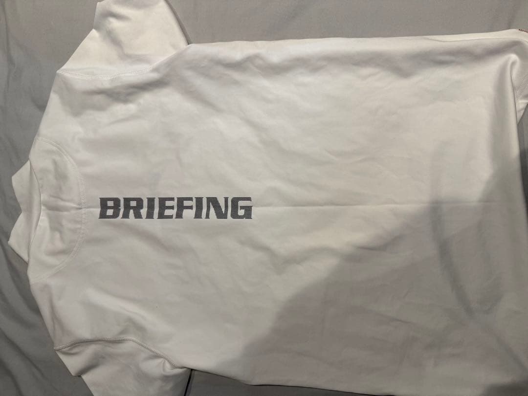 BRIEFING ホワイト モックネックシャツ