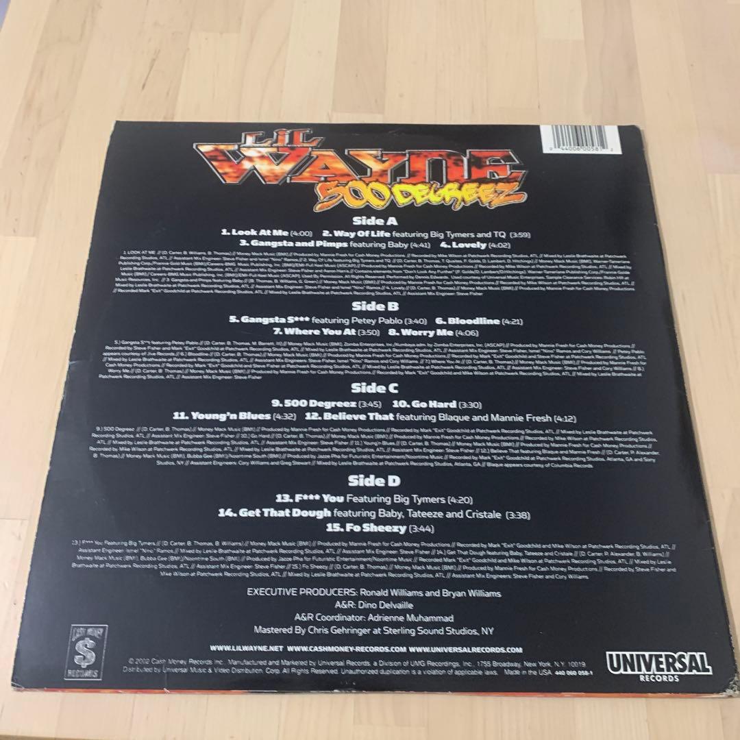 Lil Wayne 500 Degreez lpレコード