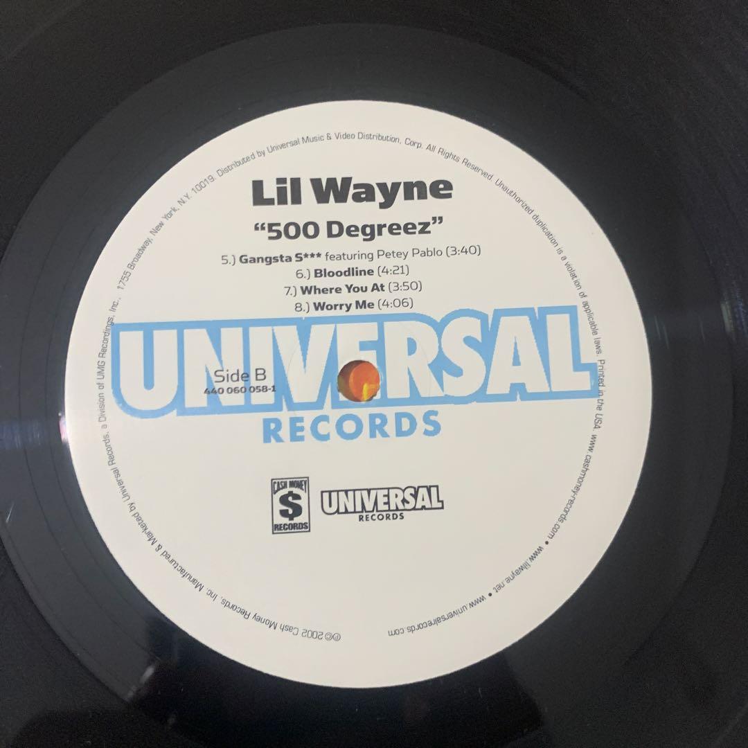 Lil Wayne 500 Degreez lpレコード