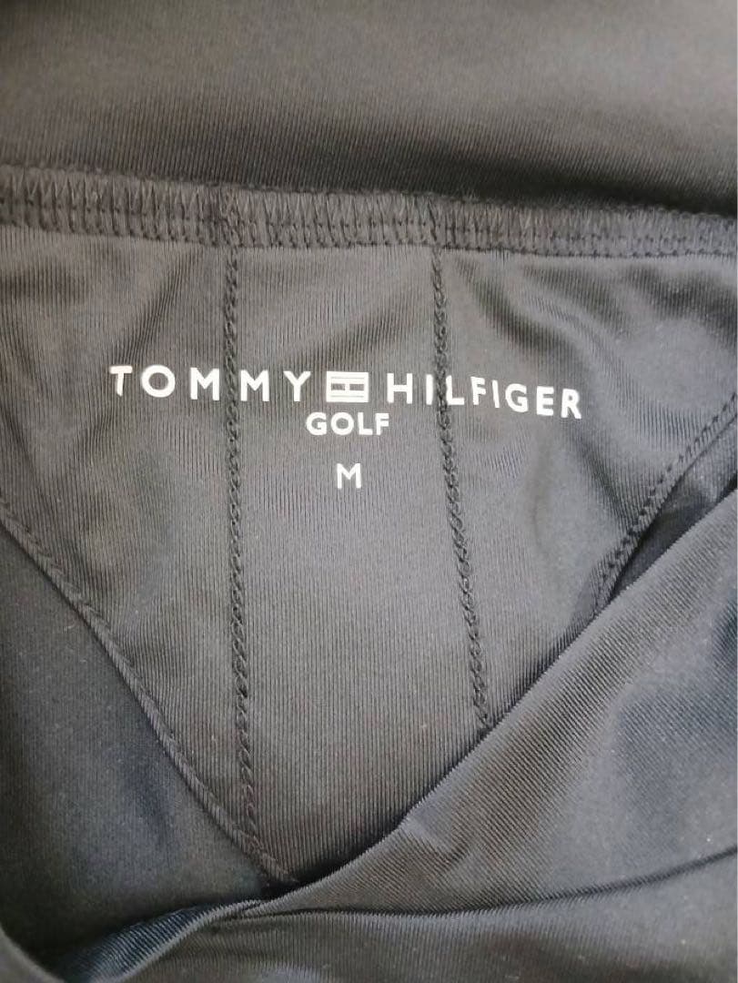新品トミーヒルフィガーゴルフ半袖変形モックネックシャツ