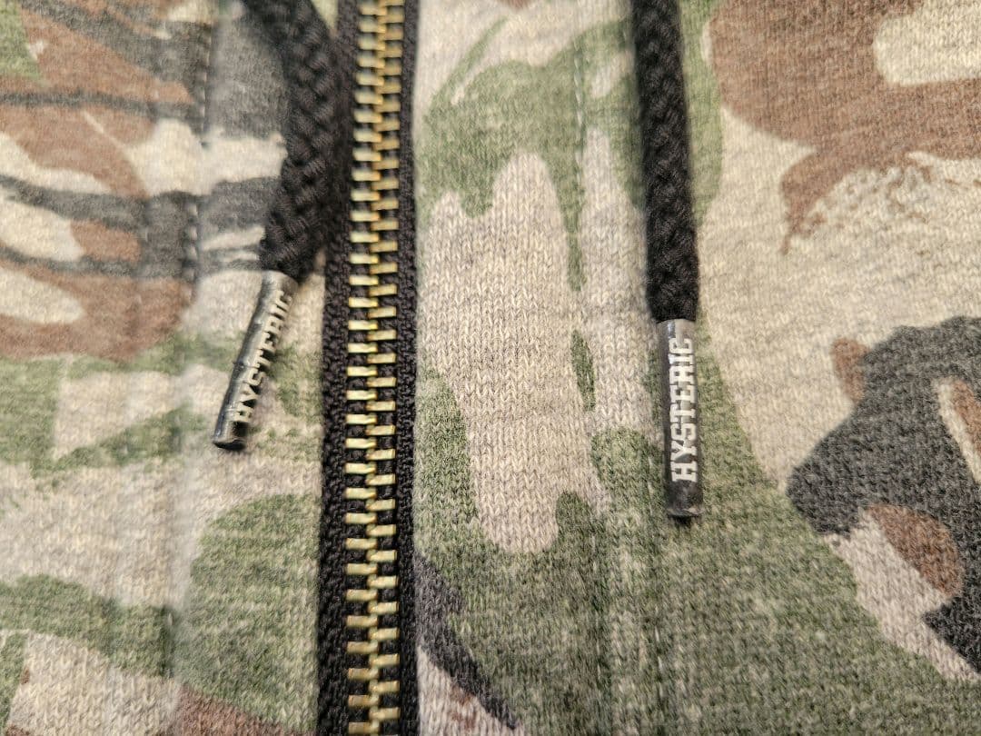 y2k HYSTERIC GLAMOUR 迷彩 ジップアップパーカー平成ギャル