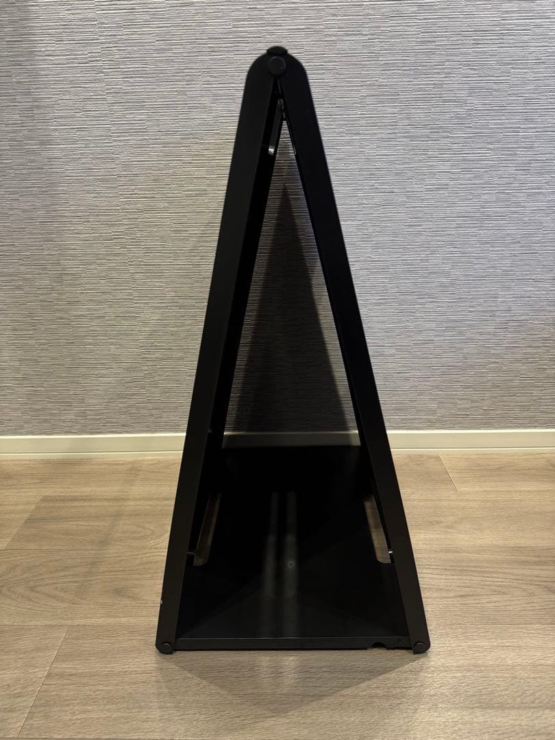 【2個セット】両面 店舗看板 スタンドプレート 黒 折りたたみ式