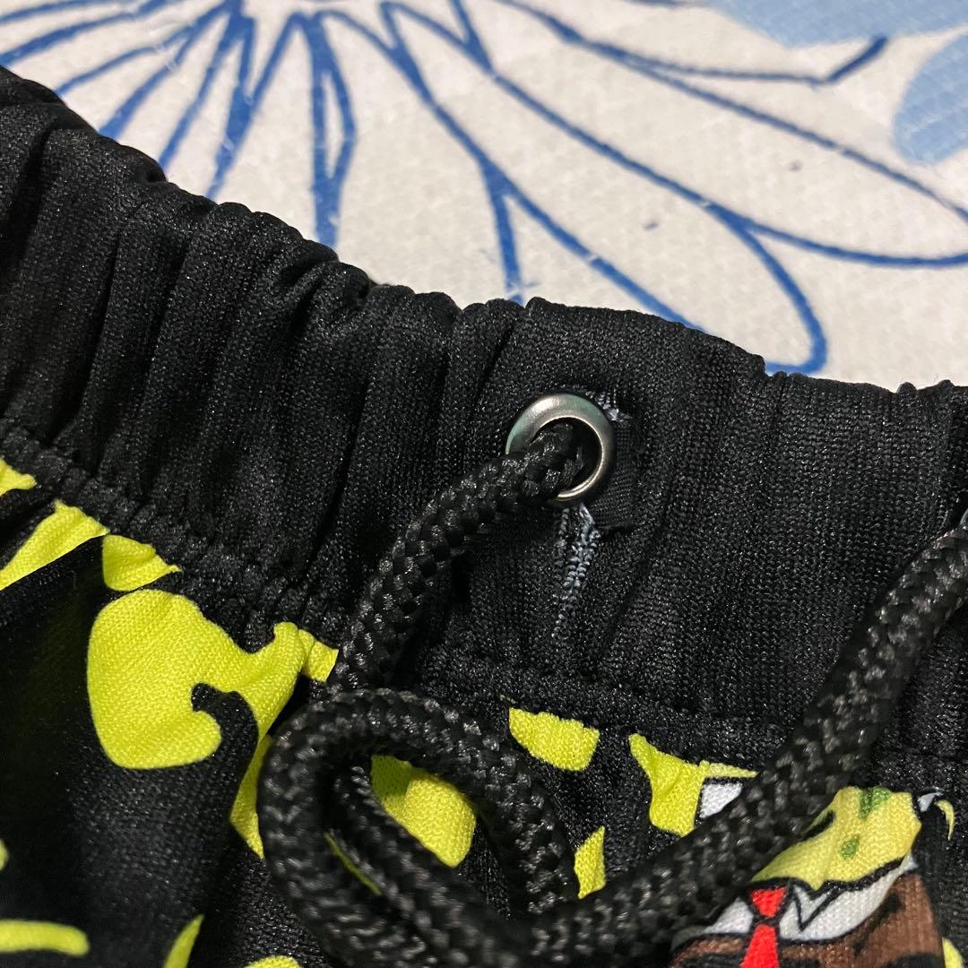 【希少】SPALDING スポンジボブ コラボ　総柄　バスパン　ハーフパンツ