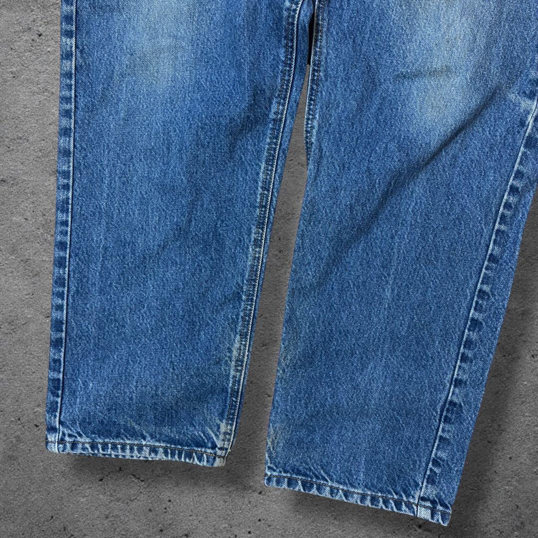 おへぽ♪メキシコ製carharttデニム38×32ワイドテーパードゴールデ