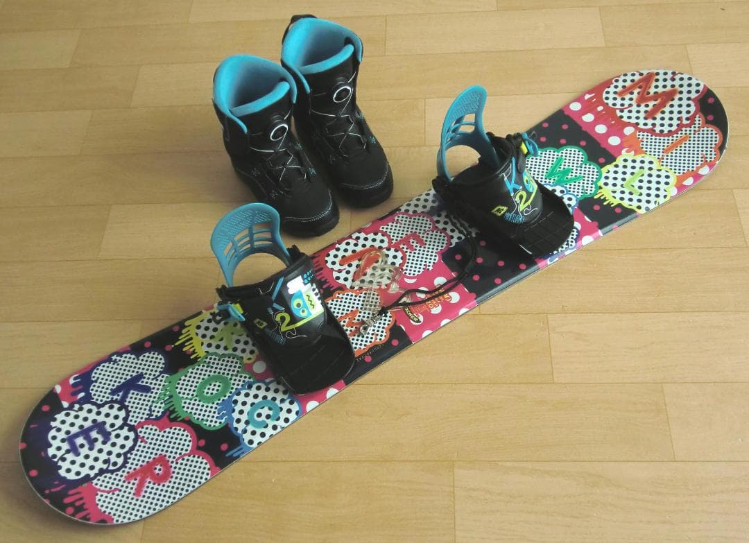 ■最終特価■送料無料■IGNIO■子供用スノボセット■板120靴22-22.5■
