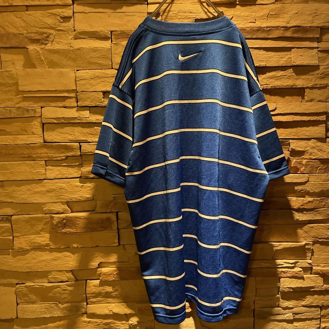 【激レア】90s'/NIKEナイキ/POPEYE掲載/ゲームシャツ/刺繍ロゴ/L