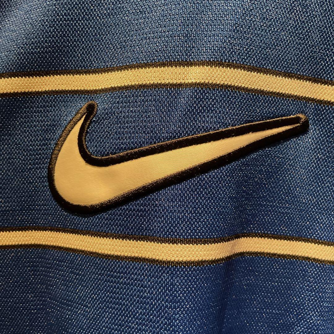 【激レア】90s'/NIKEナイキ/POPEYE掲載/ゲームシャツ/刺繍ロゴ/L