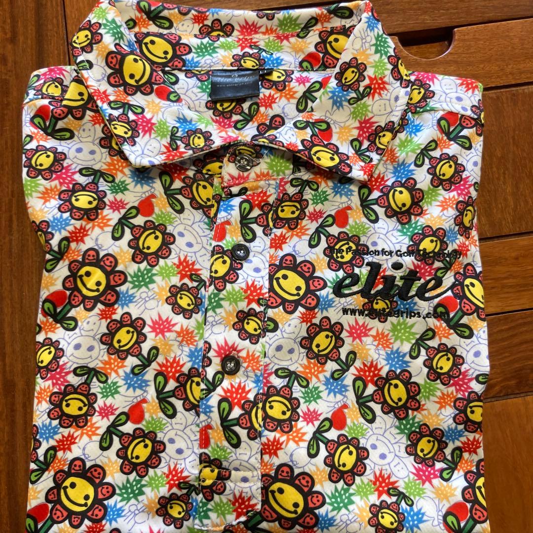 かなり美品elite grips ポロシャツ サイズLL 総柄