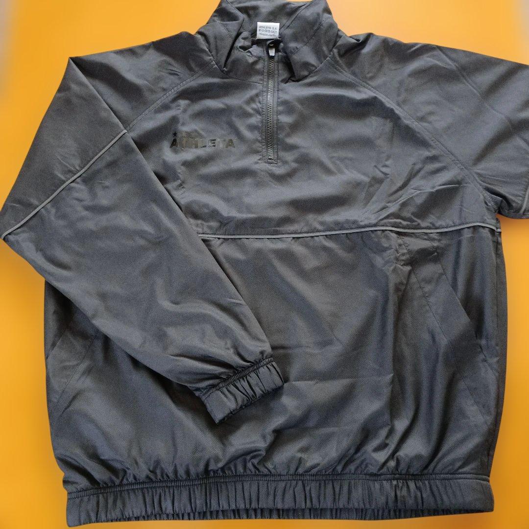 ATHLETA ウィンドブレーカー　黒　上下セット　O
