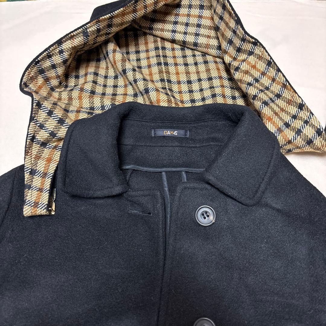 希少！美品！！BAKS フード付きマント黒コート