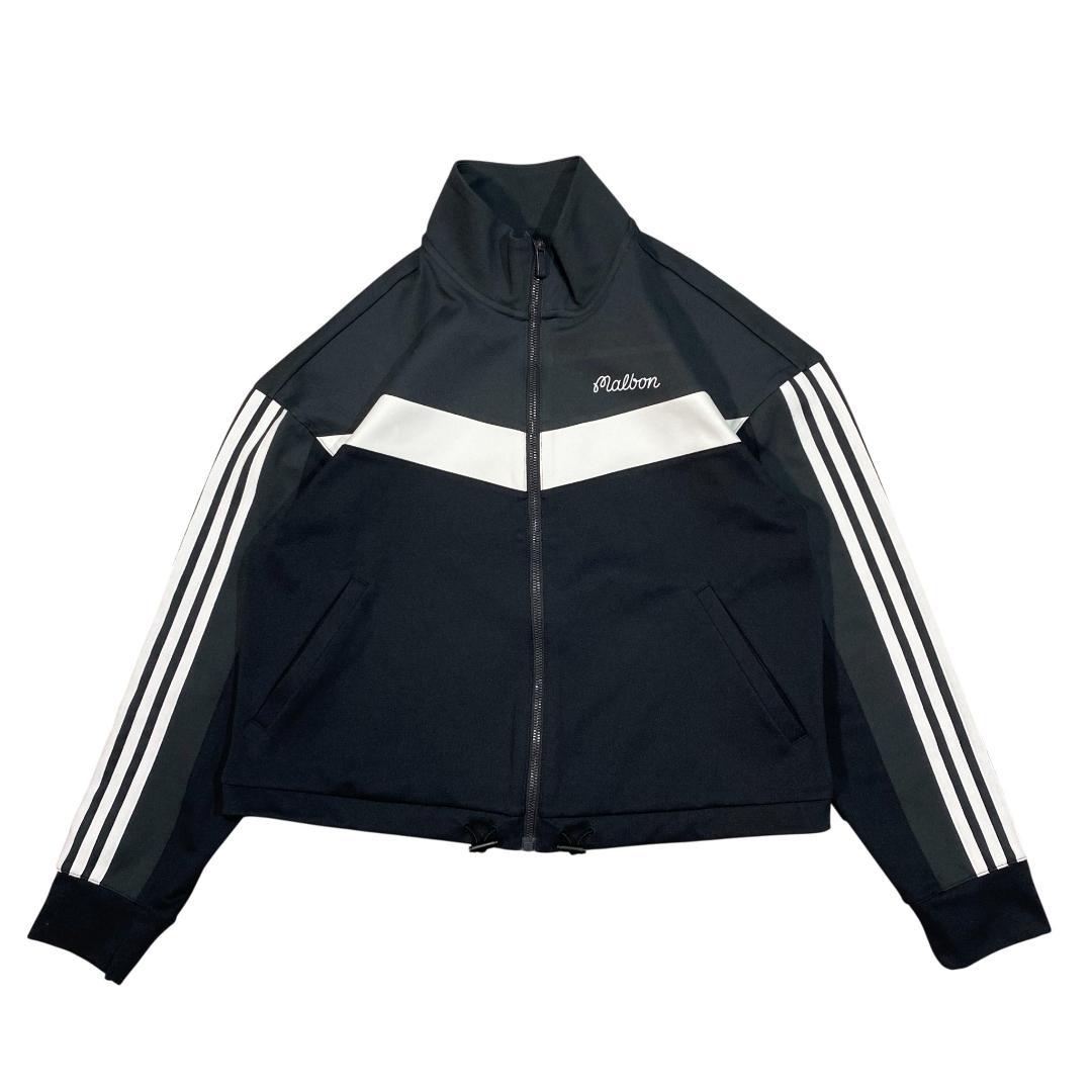マルボン ゴルフ×アディダス 長袖 フルジップ ジャケット M ブラック