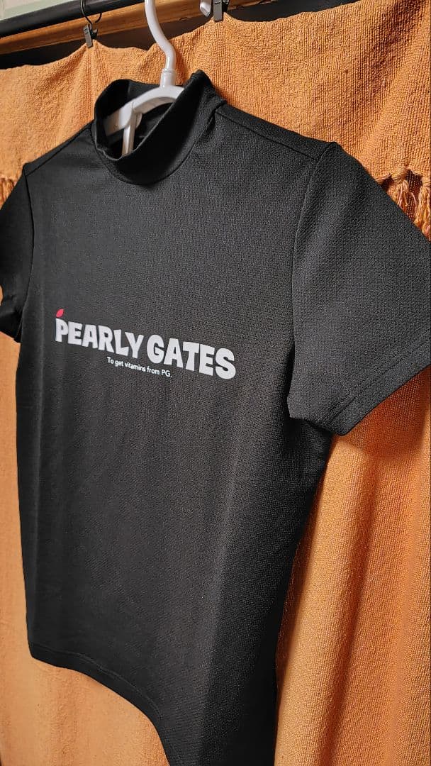 パーリーゲイツレディースモックネック 半袖カットソー ネイビー サイズ2