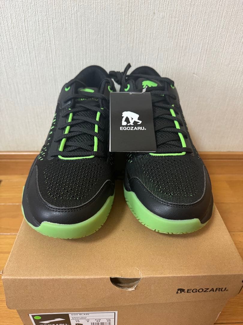 EGOZARU バスケットボールシューズ ブラック/グリーン