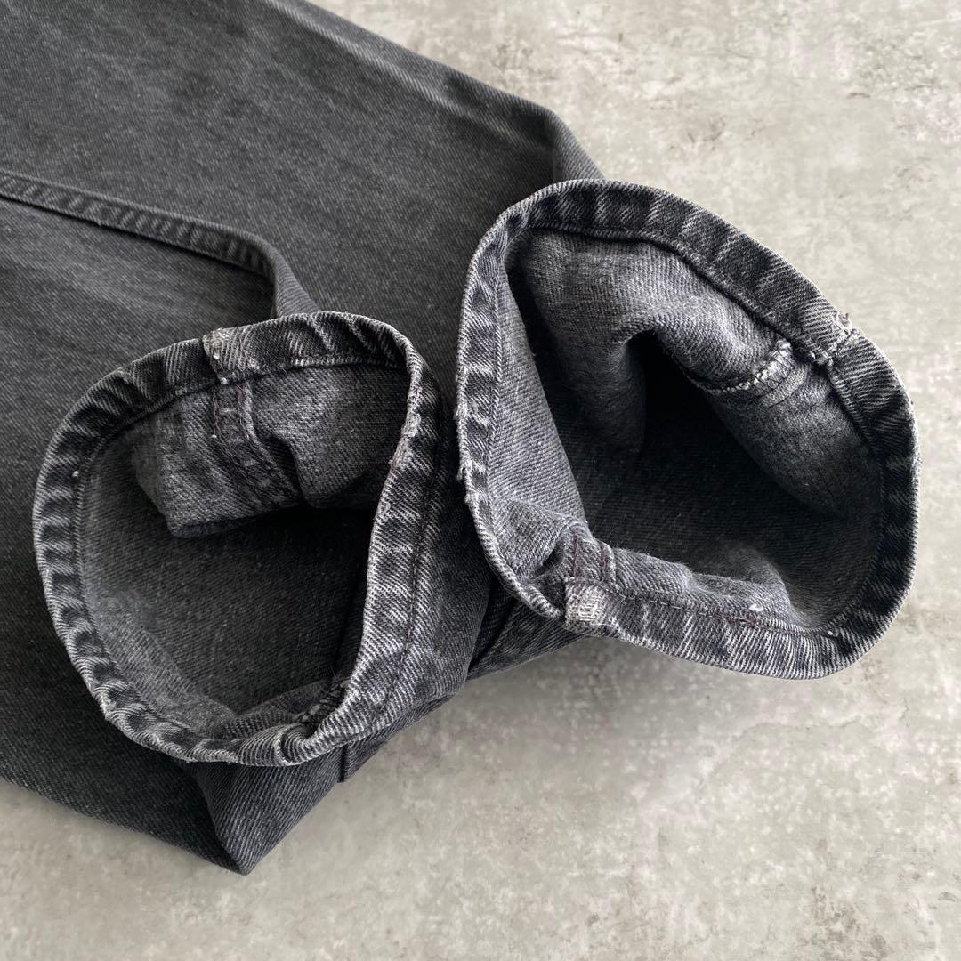 神サイズ90s良色Levisヒゲ落ち505ブラックUSA製W33L30