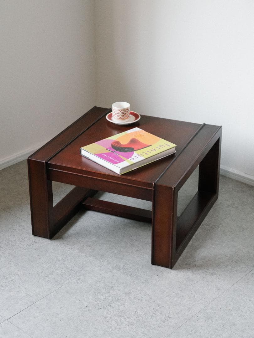 ヴィンテージ 木製 座卓 コーヒー ローテーブル 古家具 レトロモダン