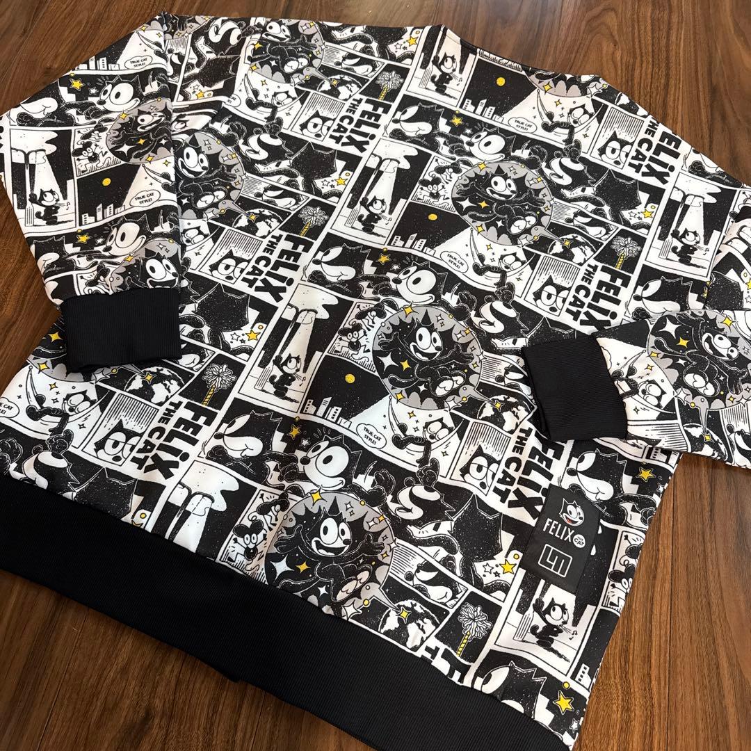 ラウドマウス×フィリックス　メンズ カーディガン　LL ブラック