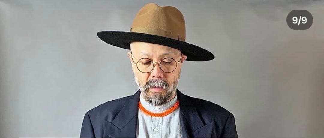 KAKOI 2TONE MOCHA HAT ウールハット 中折れ カコイ