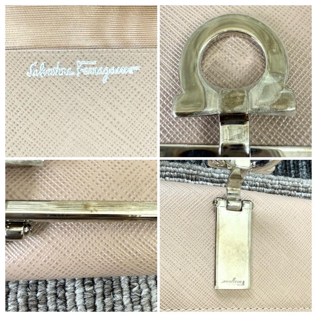 超美品　ferragamo　ガンチーニ　キーケース　6連　レザー