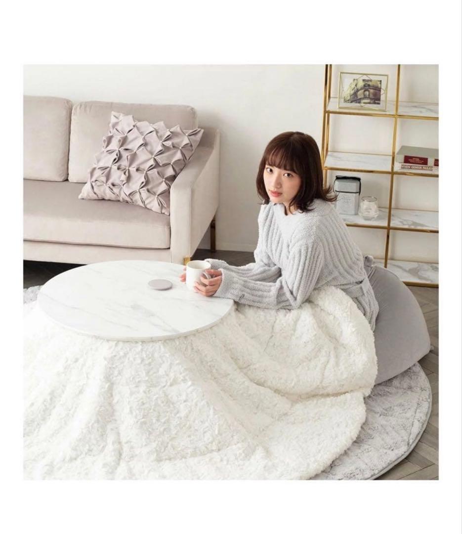 Francfranc フランフラン シャトンこたつテーブル ラウンド ホワイト