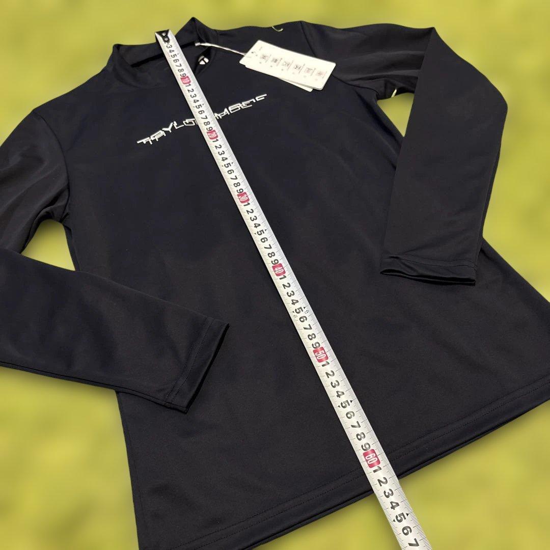 ラスト1点【TaylorMade】M 新品✨春ゴルフ　ロゴモックネックトップス