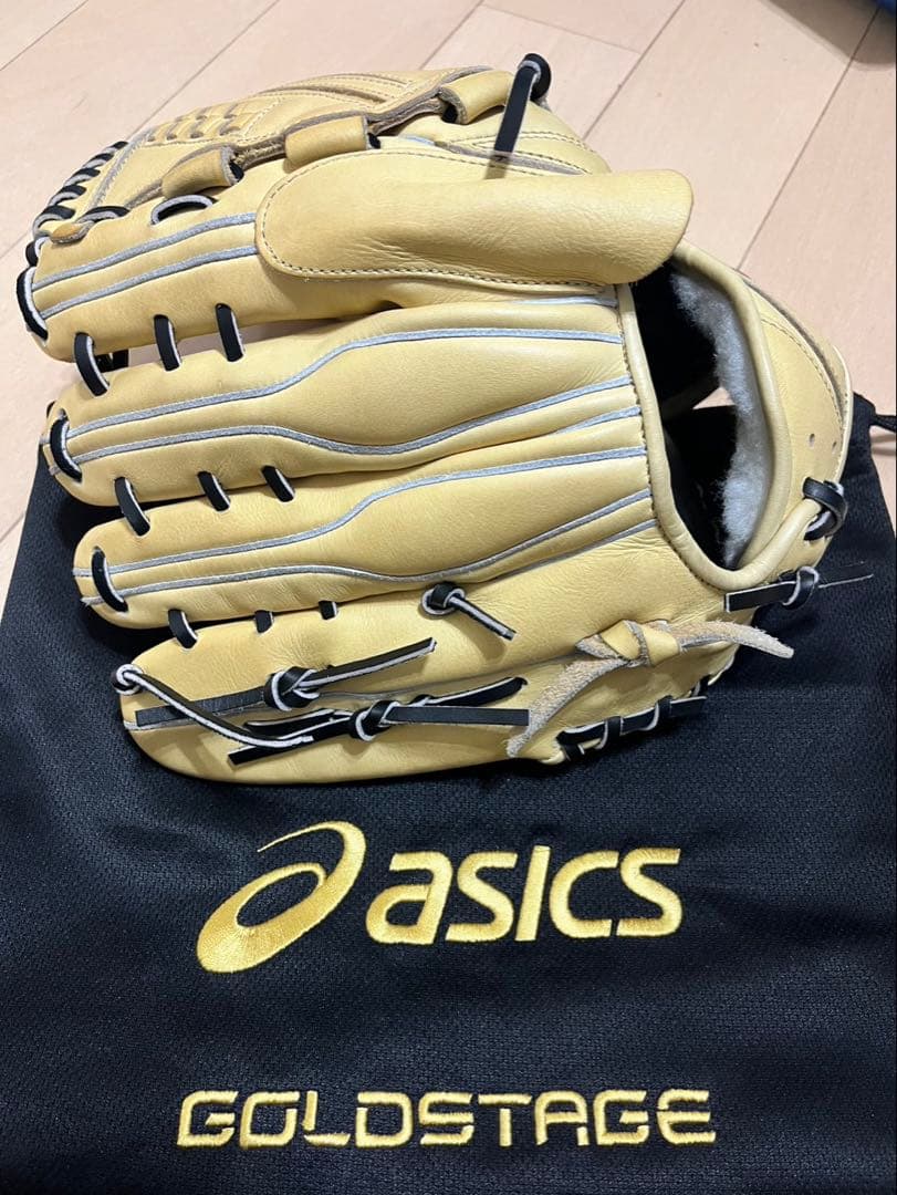 asics GOLDSTAGE 硬式グローブ ベージュ　投手