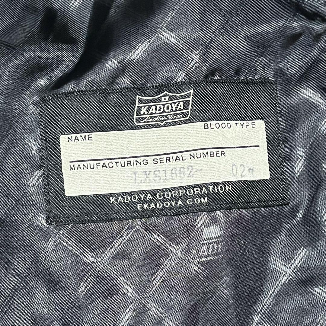 極美品 現行モデル カドヤ レザージャケット STALLION ラムレザー