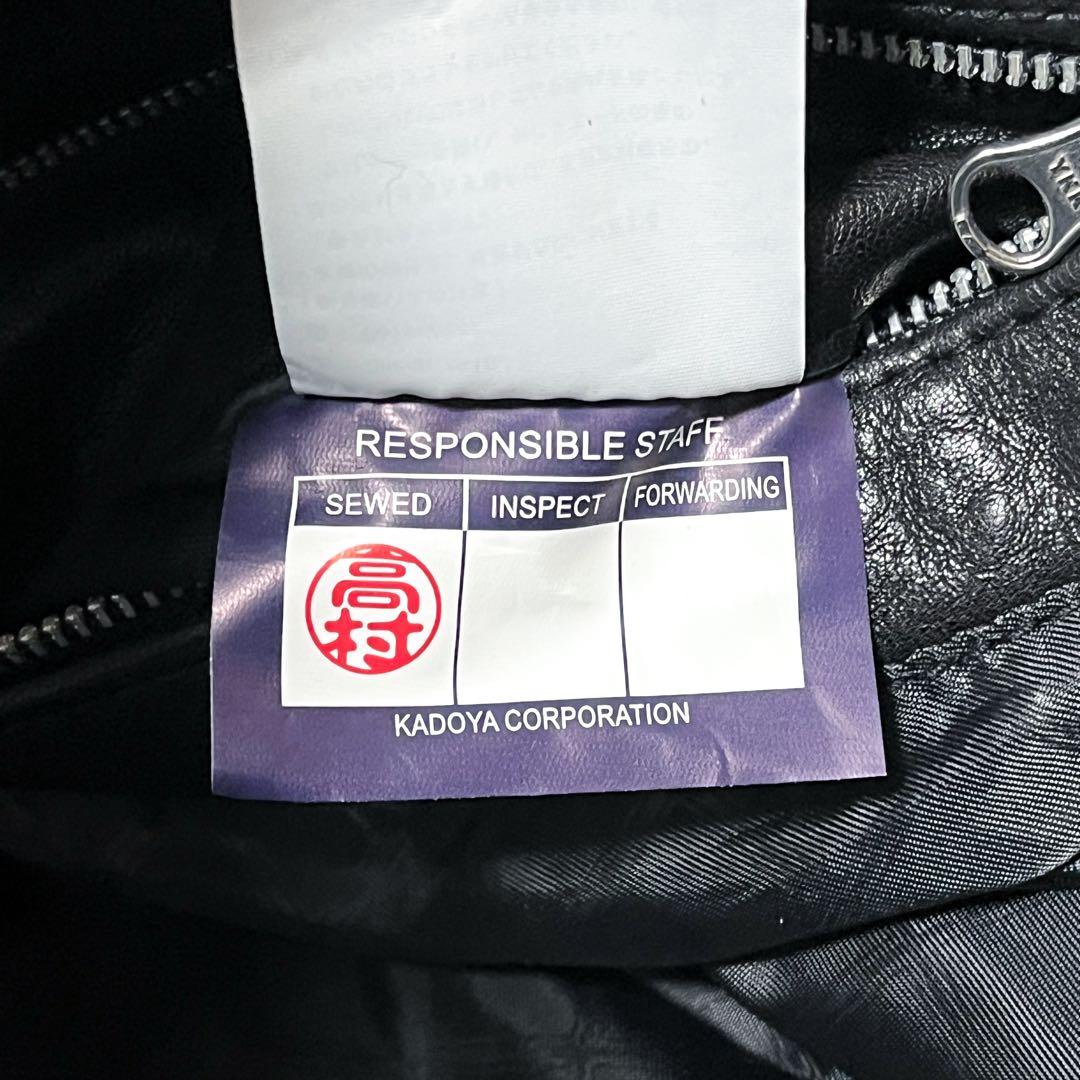 極美品 現行モデル カドヤ レザージャケット STALLION ラムレザー