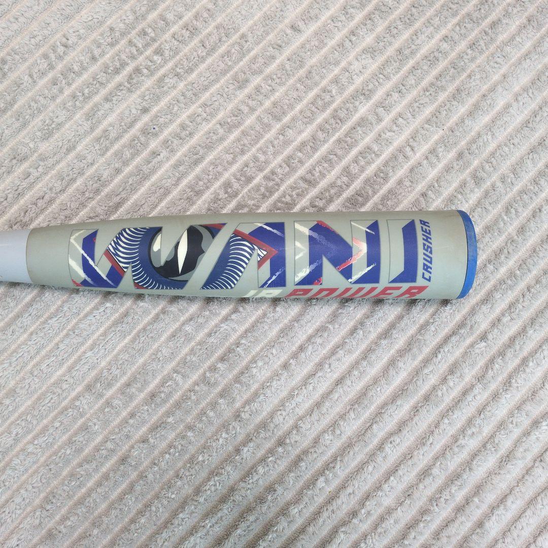 【良品】青WANI POWER 少年軟式バット82cm 青ワニクラッシャー