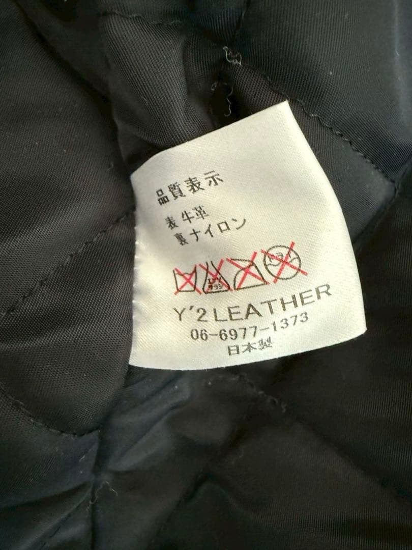 【最終価格】【タイムセール】Y’2leather ファラオジャケット38 黒