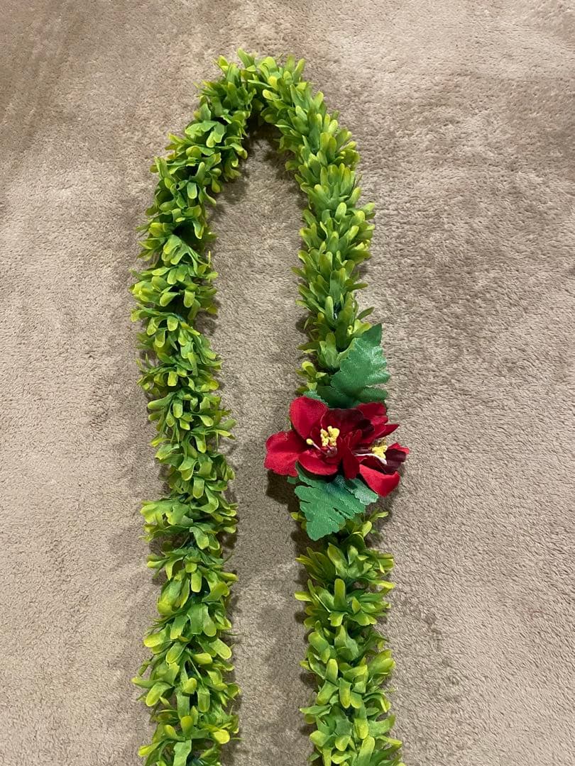 ★7本セット★グリーンローズレイ 約150CM フラダンス