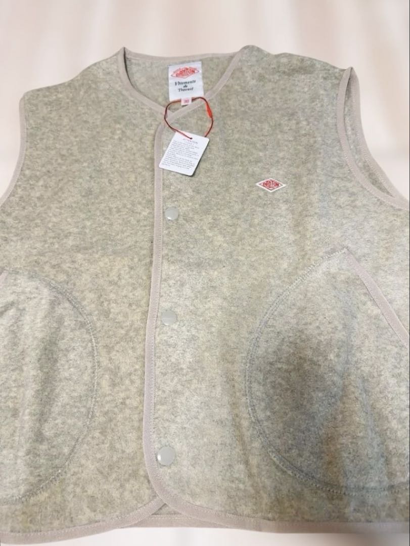 未使用品DANTON(ダントン)フリース カラーレスベスト レディース38