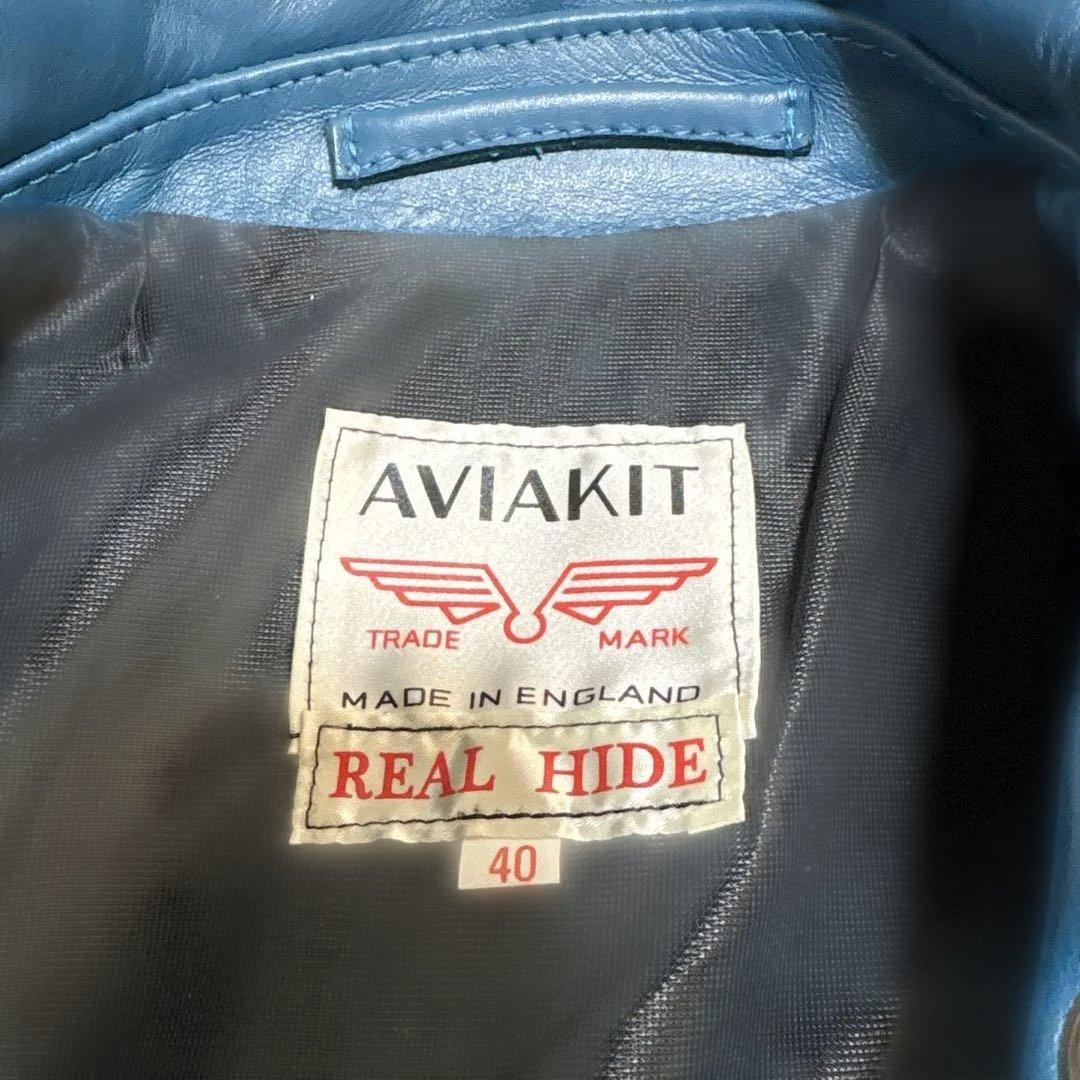 ルイスレザーズ 441T/サイクロン(40) ホースハイド ビンテージターコイズ