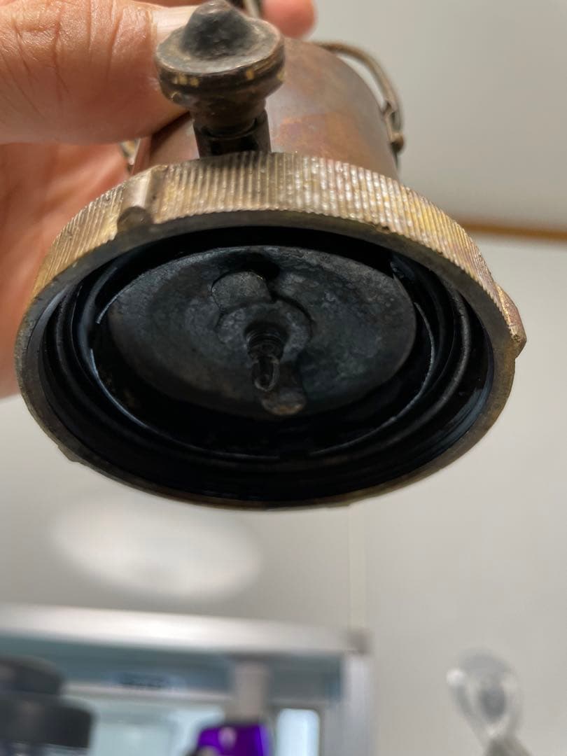 カーバイトランプ 真鍮 ヴィンテージ