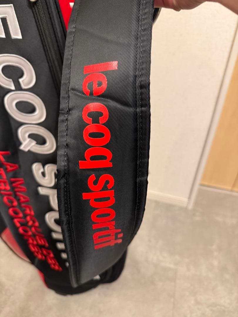 LE COQ SPORTIF ゴルフバッグ FR-1862 ブラック/レッド