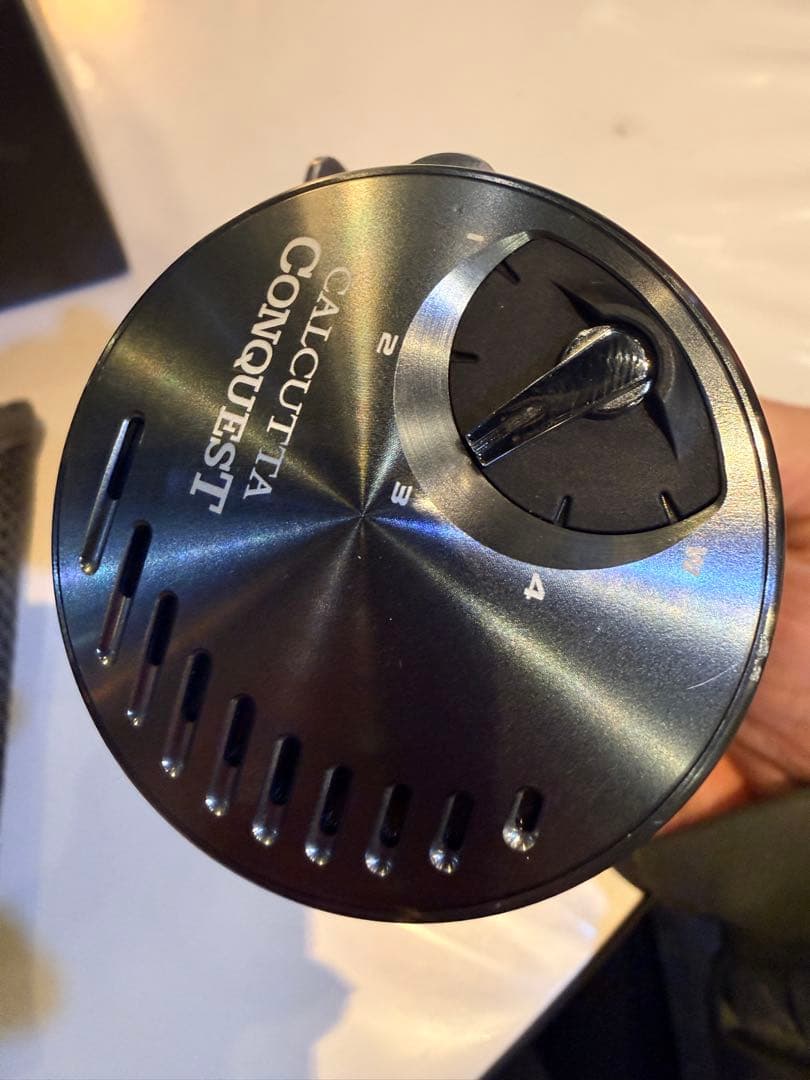 20カルカッタコンクエストDC100HG中古実釣5回ほどフィールド使用カスタム有