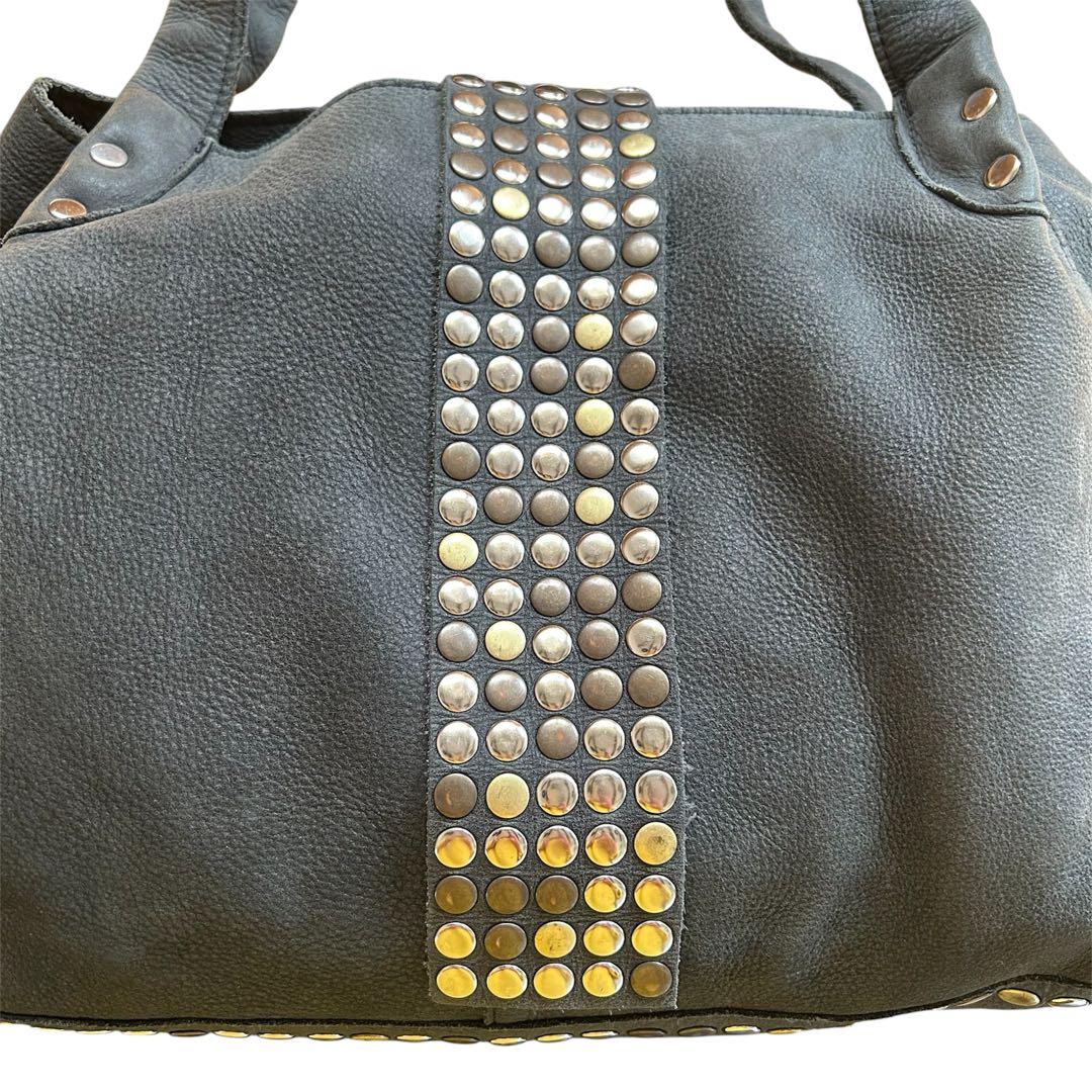 【希少】TRES トレ スタッズ トートバッグ レザー 黒 y2k