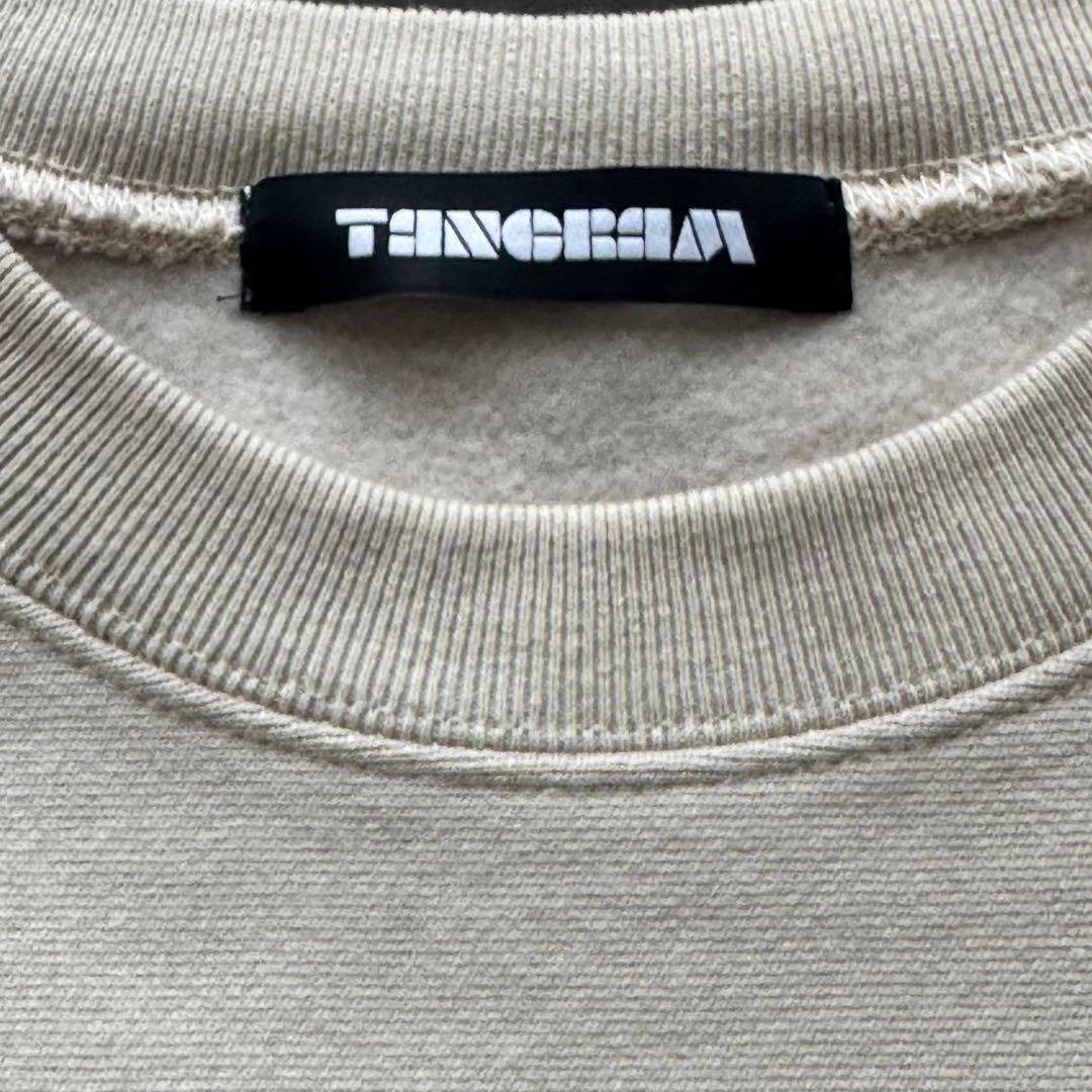 タングラムクルーネックスエットベージュLサイズ