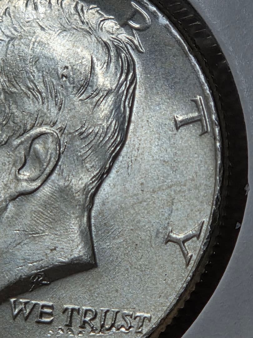 アメリカ合衆国　ケネディ大統領　ハーフダラー銀貨　1964