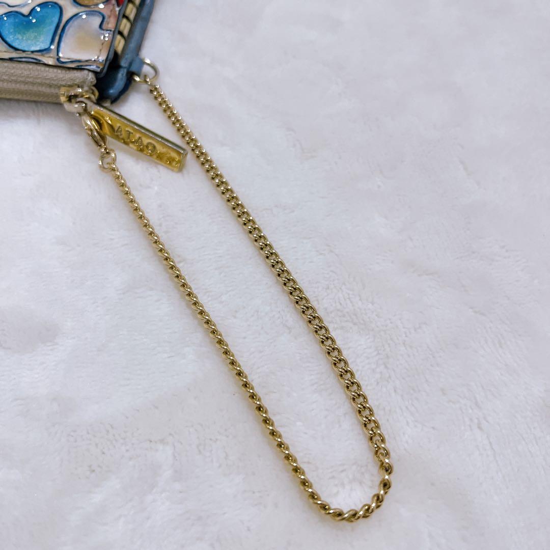 ATAO アタオ キーケース ベル ハッピーヴィトロ プラチナグラス ハート