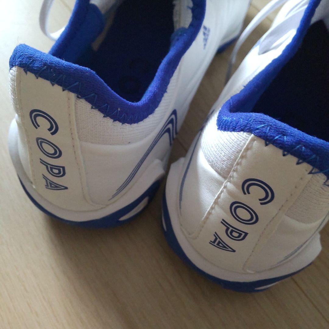 adidas アディダス フットサルシューズ ホワイトブルー 24cm