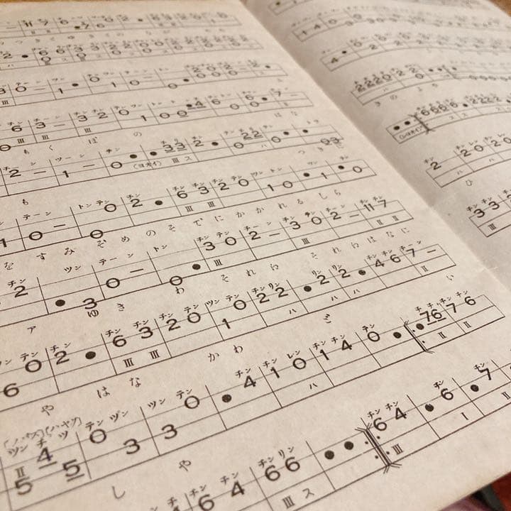 文化三味線　四季の眺　杵屋弥七編　古書